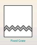 fixed grate