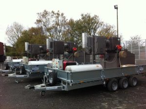 Trailer mounted incinerators