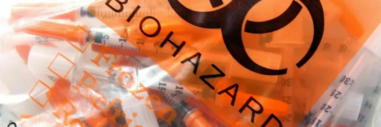 Used Hypodermic needle