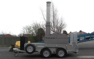 mobile trailer mounted incinerator