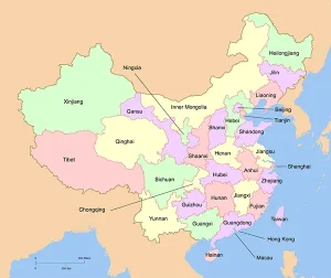 Map of PRC