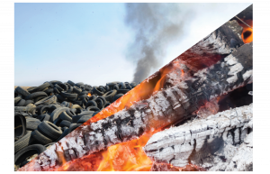 burning waste